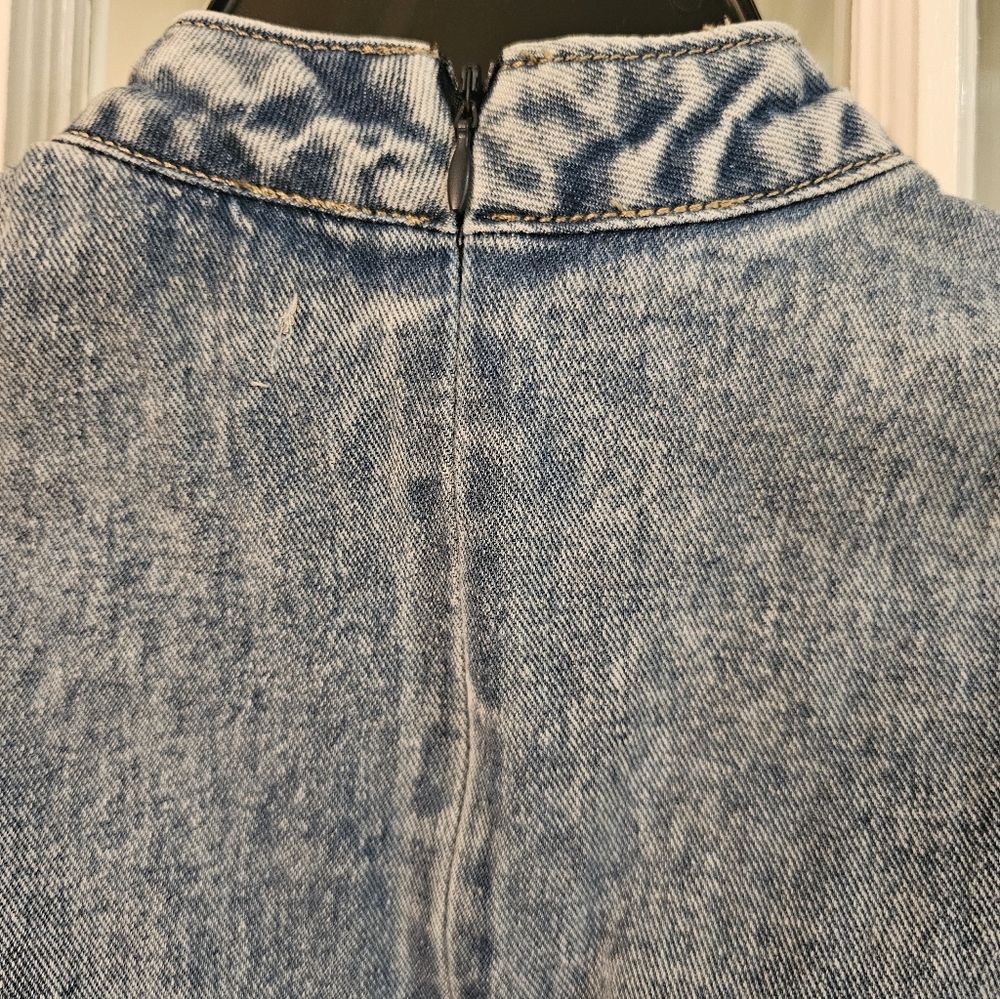 Redial Premium Denim Collection Denim Long Sleeve Dress - Picture 3 of 5